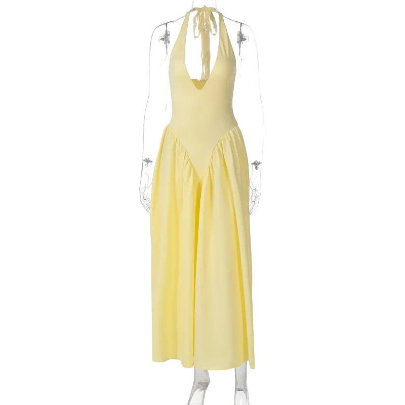 Backless A-line Dress