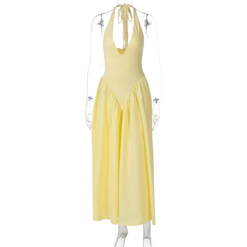 Backless A-line Dress