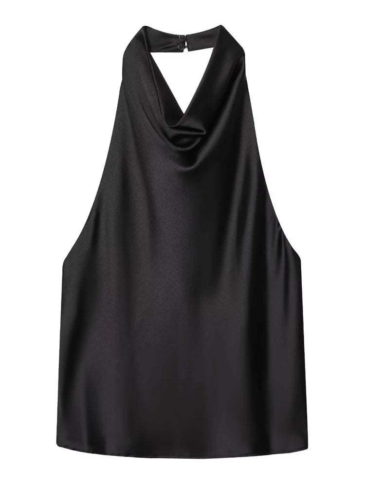 Satin Halter Top