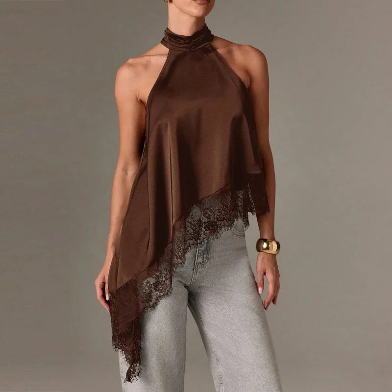Satin Halter Top