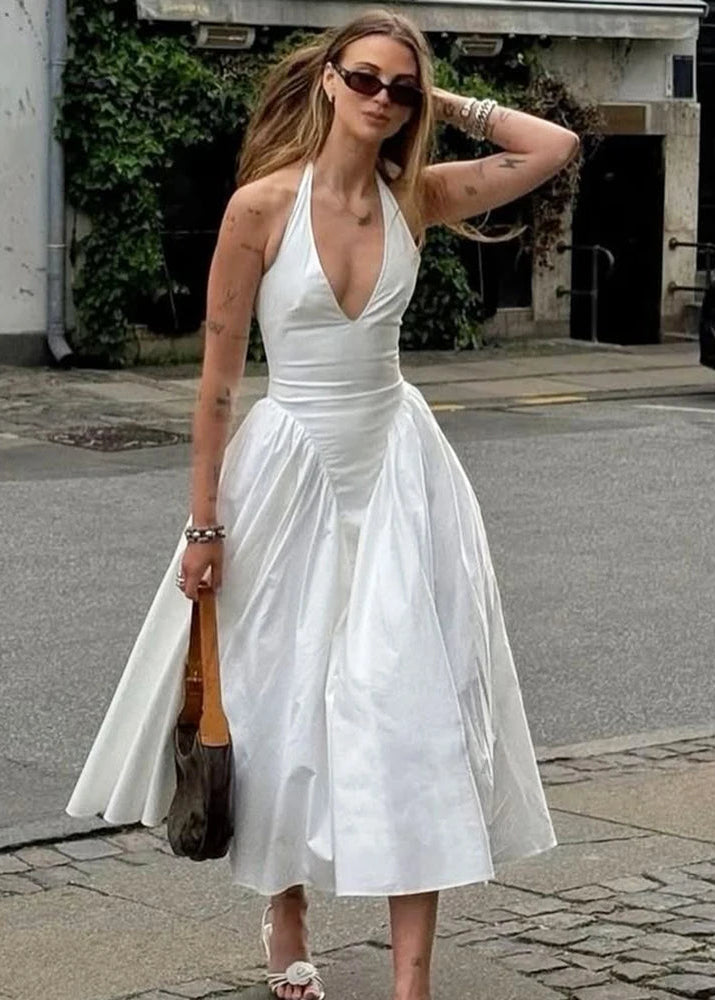 Backless A-line Dress