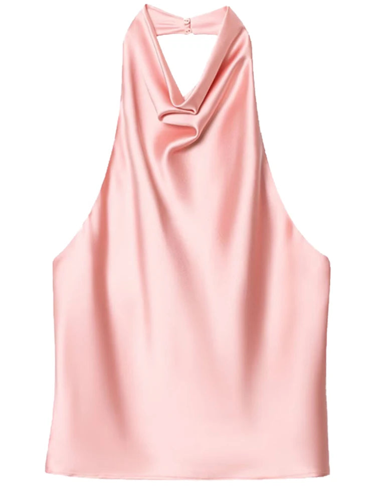 Satin Halter Top