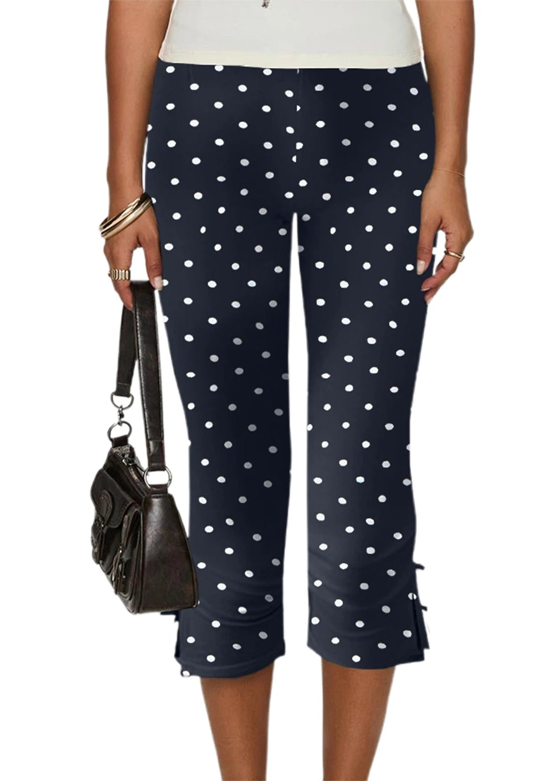 Slim Fit Capri Pants